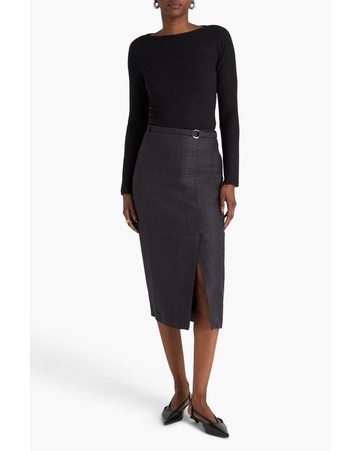 Theory Black Modal-blend Top