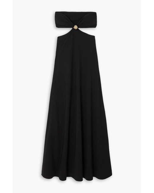 Dodo Bar Or Black Miley trägerloses maxikleid aus stretch-jersey mit verzierung und cut-out