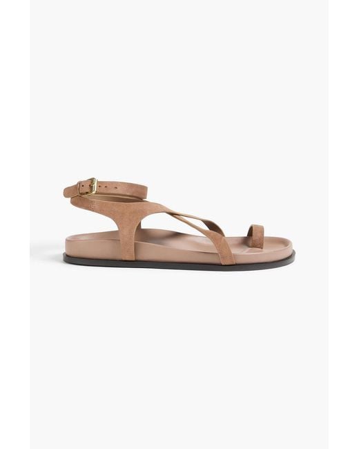 A.Emery Natural Jalen Suede Sandals