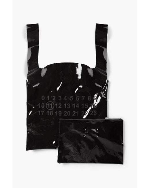 Maison Margiela Tote bag aus pvc mit logoprint in Black für Herren