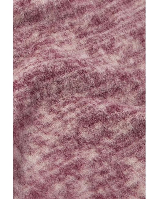 Massimo Alba Red Brushed-Cashmere Sweater for men