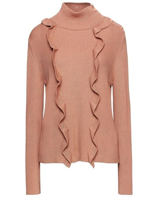 Ruffle sleeve turtleneck cheap