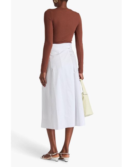 Tibi Brown Lyocell-blend Jersey Top