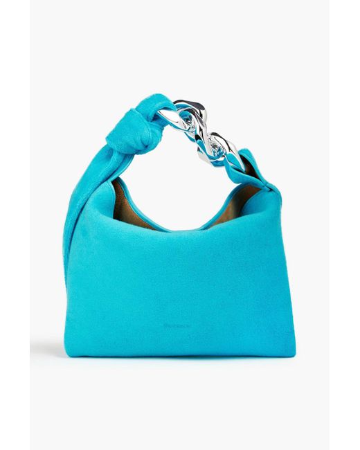 J.W. Anderson Blue Tote bag aus frottee mit knotendetail