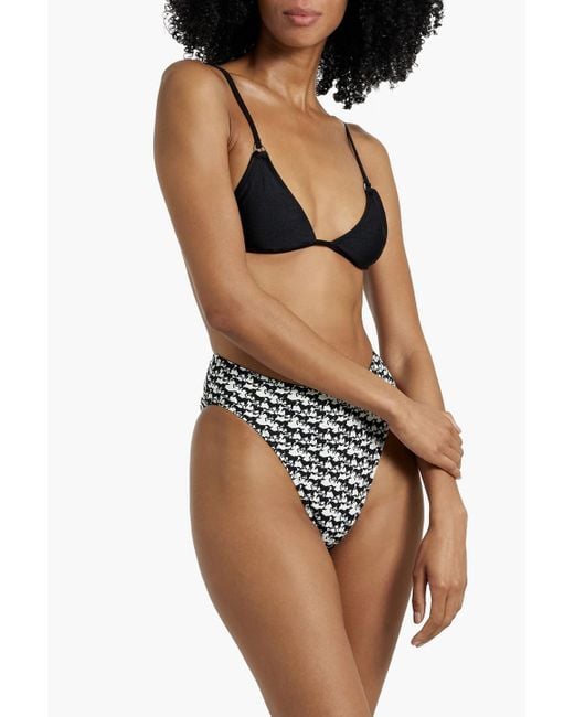 Solid & Striped Black The Ilona Triangle Bikini Top