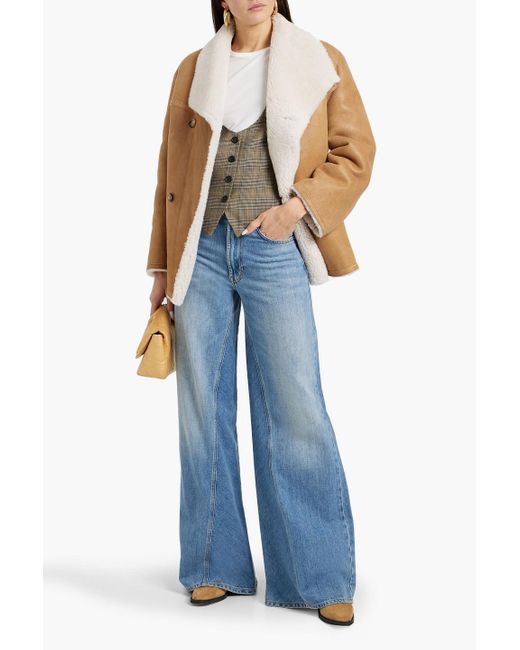 Maje Natural Shearling Jacket