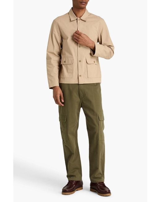 Officine Generale Natural Gibson Cotton-Poplin Overshirt for men