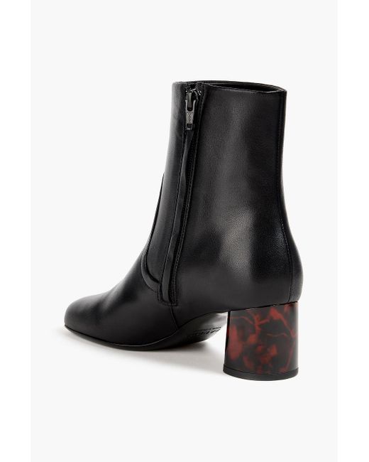 Sandro Black Leather Ankle Boots