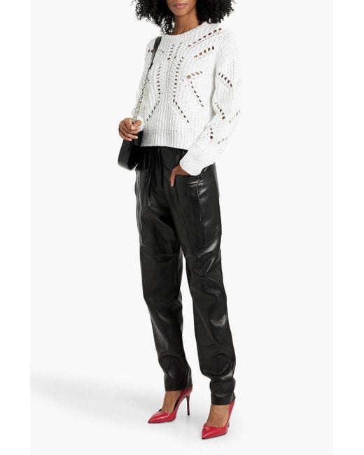 NAADAM White Pointelle-Knit Cotton Sweater