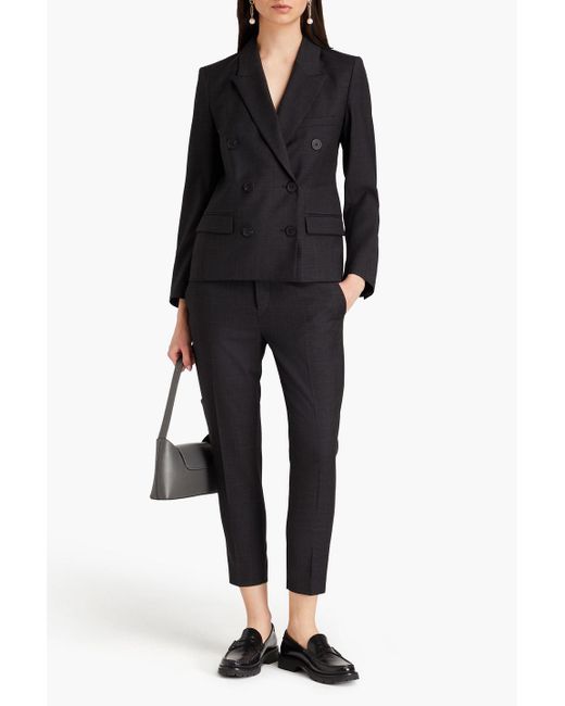 Isabel Marant Black Visby Prince Of Wales Checked Wool-twill Blazer