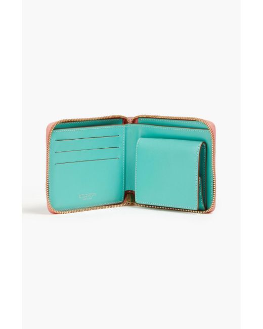 Emilio Pucci Green Pritned Leather Wallet