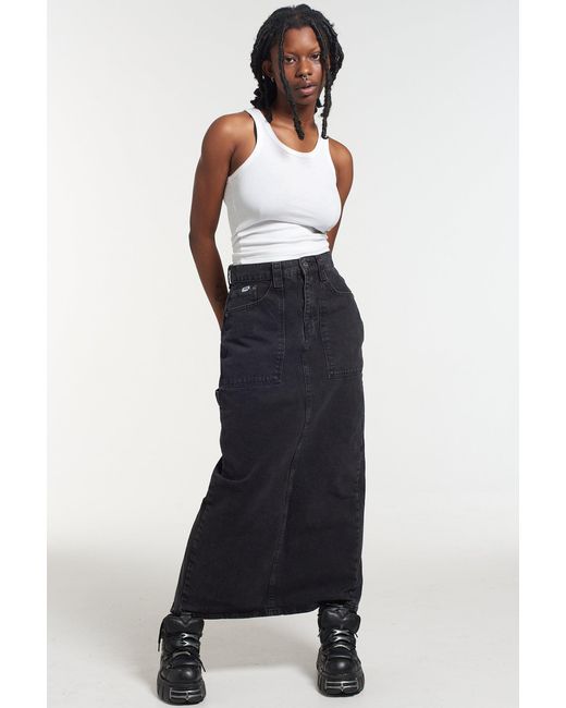 The Ragged Priest Carpenter Maxi Skirt in Blue | Lyst