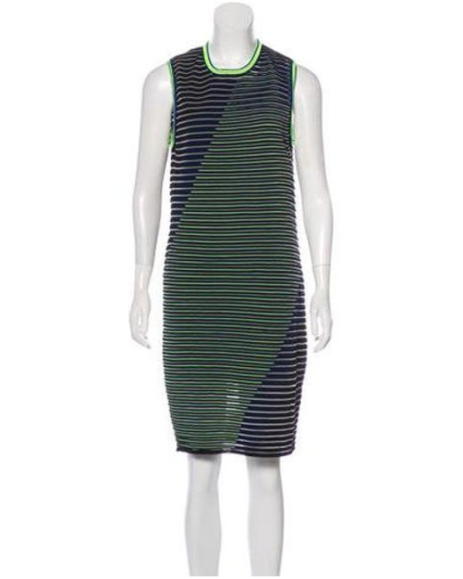 Neon Yellow Knee Length Dress