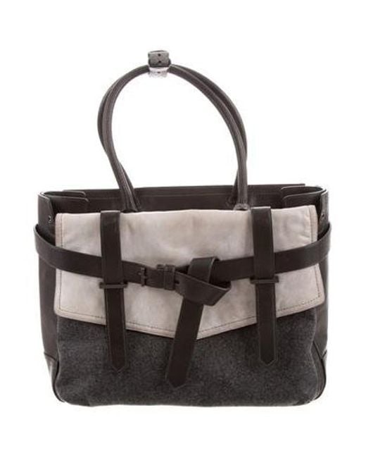 Lyst Reed Krakoff Boxer I Bag Black In Gray Reed Krakoff Gray Boxer I Bag Black Lyst