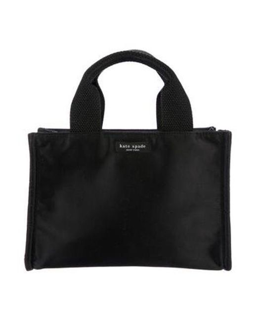 Lyst Kate Spade Mini Nylon Tote In Black Kate Spade Black Mini Nylon Tote Lyst
