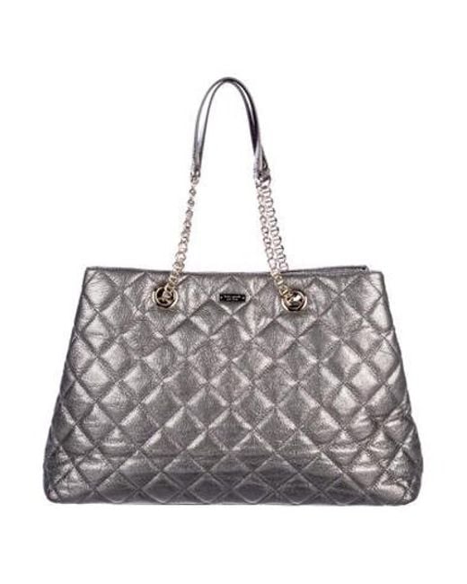 Lyst Kate Spade Gold Coast Mne Bag Silver In Metallic Kate Spade Metallic Gold Coast Mne Bag Silver Lyst