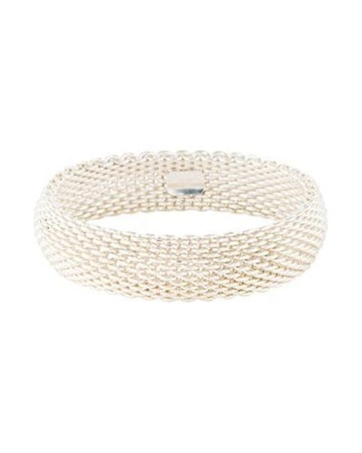 Lyst Tiffany Co Somerset Bracelet Silver In Metallic Tiffany Co Metallic Somerset Bracelet Silver