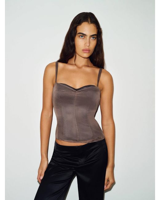 Reformation Gray Fifer Top 0