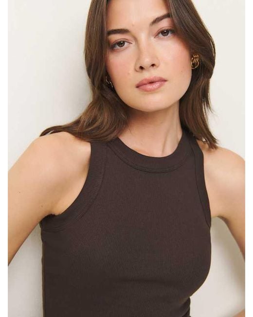Reformation Blue Tasha Tank Top