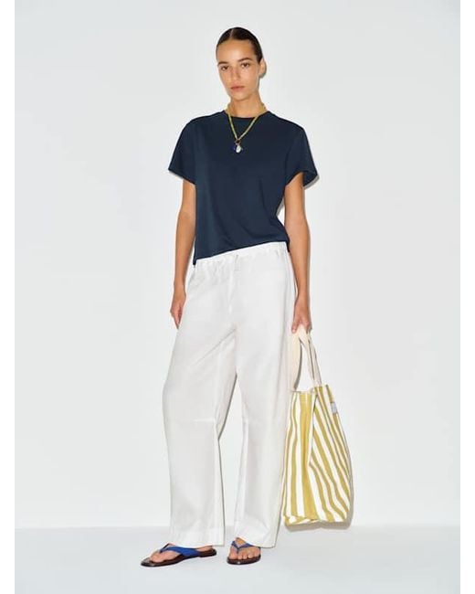Reformation Blue Rowan Crew T-Shirt