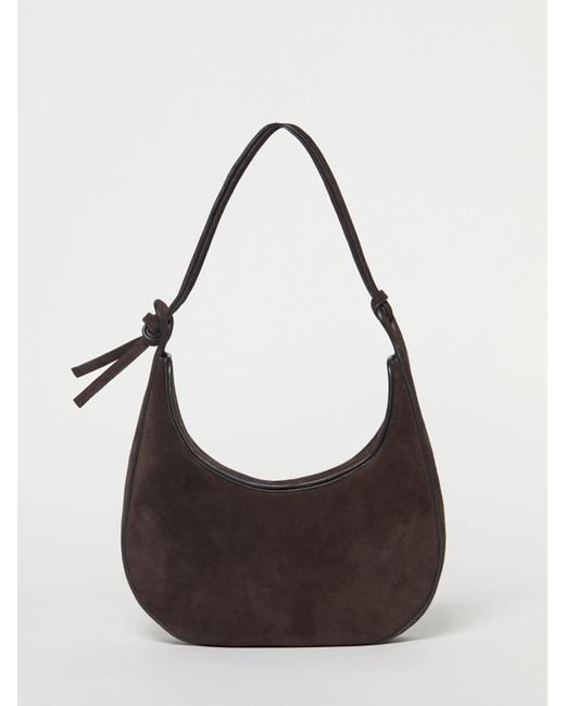 Reformation Blue Medium Rosetta Shoulder Bag Leather