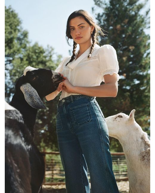 Reformation Denim Alyssa High Rise Wide 
