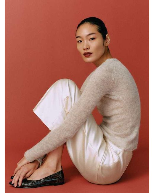 Reformation Orange Olina Cropped Pant