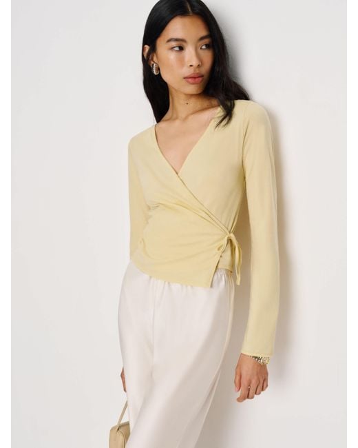 Reformation Natural Perrin Knit Top