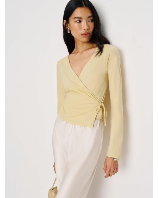 Reformation Natural Perrin Knit Top