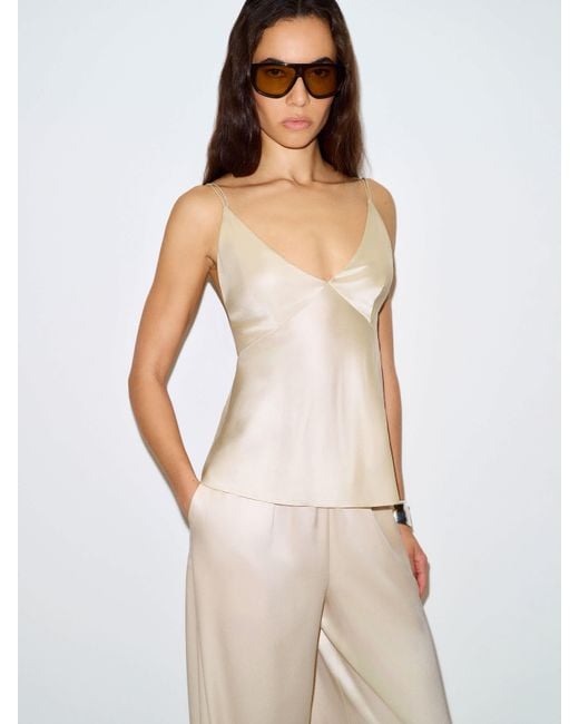 Reformation Natural Jule Silk Top