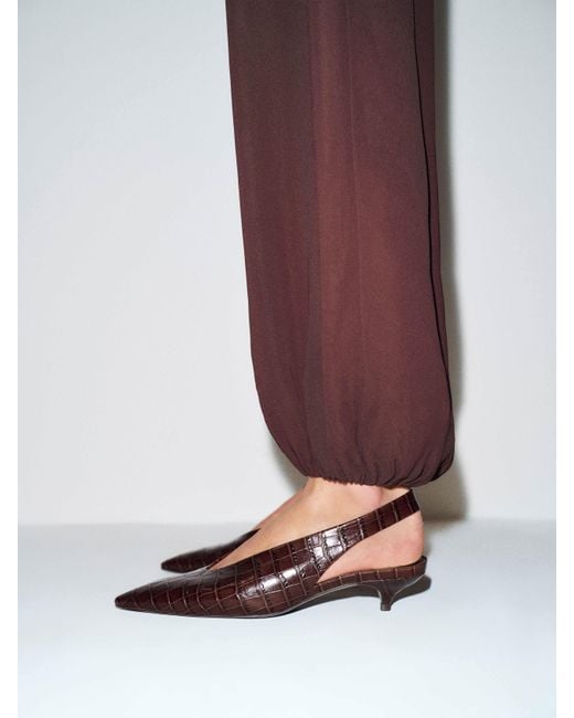 Reformation Pink Calista Slingback Heel 5