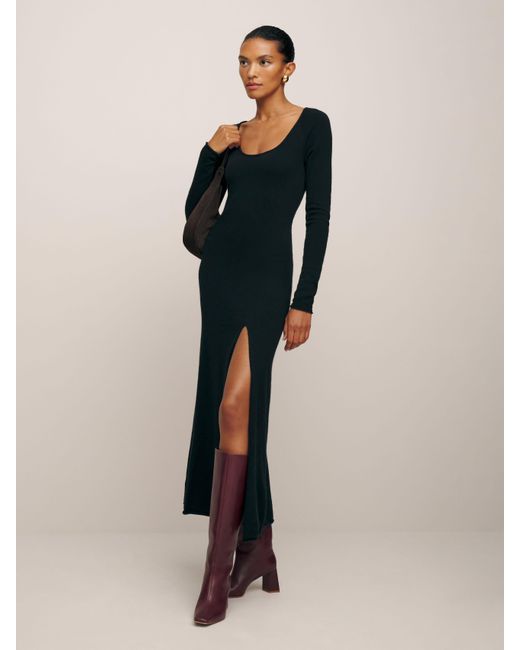 Reformation Natural Jennita Cashmere Dress