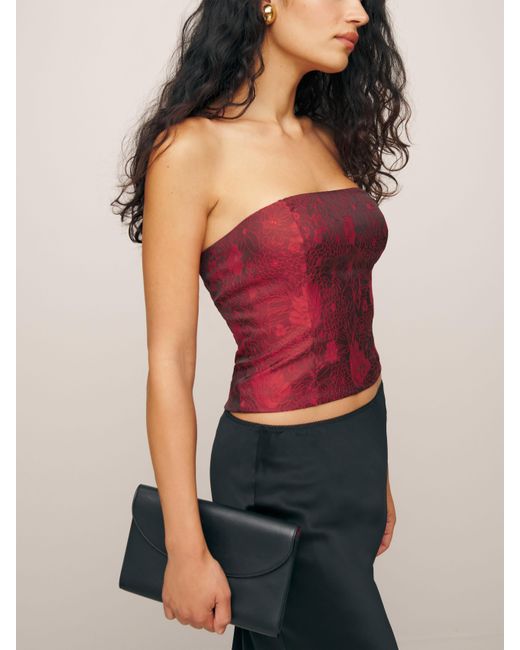 Reformation Red Giorgia Top