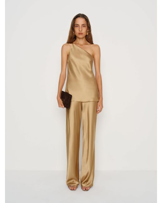 Reformation Natural Samantha Silk Two Piece 2