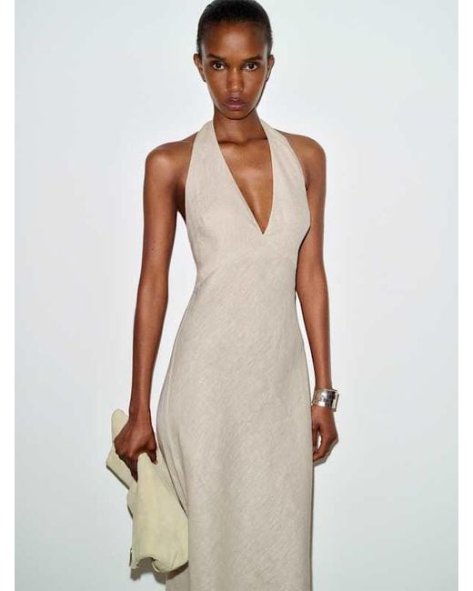 reformation white linen wrap dress Weiss Linen Dress