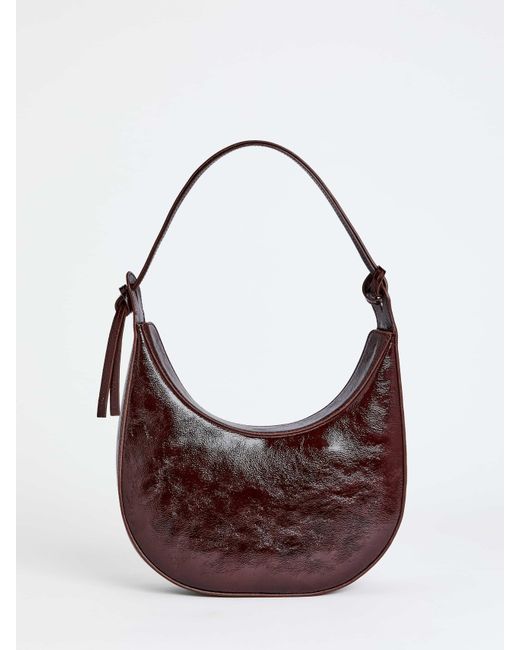 Reformation Brown Medium Rosetta Shoulder Bag Leather