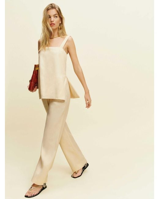 Reformation Natural Kristen Linen Two Piece