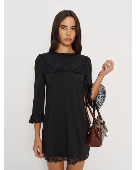 Reformation Gracelyn Dress Lace in Black | Lyst Reformation Gracelyn Dress Lace in Black | Lyst