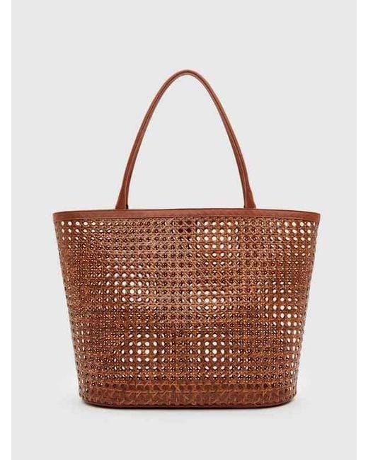 Reformation Brown Isabella Tote