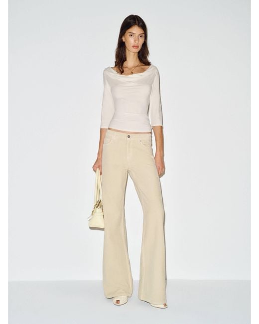 Reformation Natural Giselle Knit Top