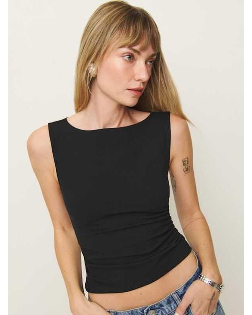 Reformation Blue Dusk Knit Top