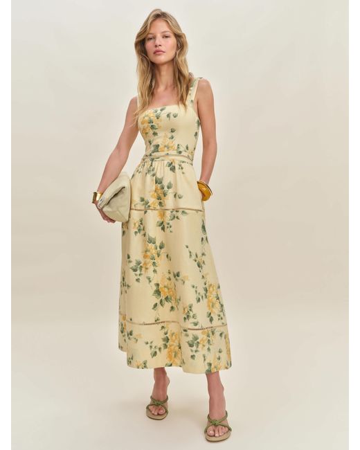 Reformation Natural Everett Linen Dress 2