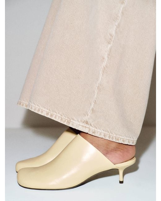 Reformation Natural Phadra Heeled Mule