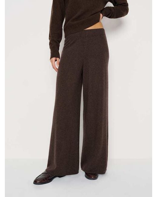 Reformation Brown Lyle Cashmere Pants