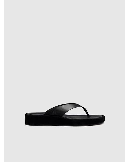 Reformation Multicolor Eden Platform Thong Suede Leather 9