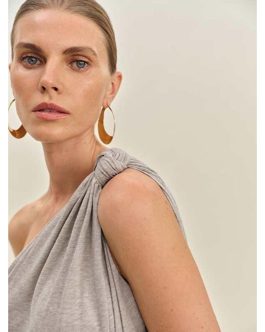 Reformation Harvey Knit Top in Natural | Lyst