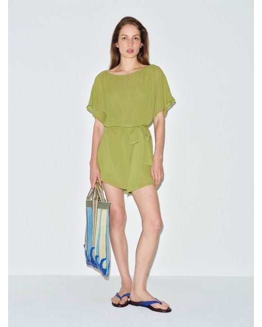 Reformation Green Adelmo Dress