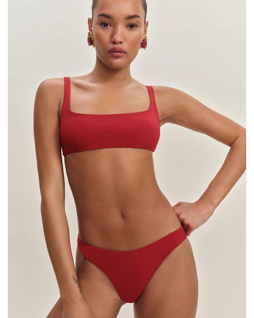 Reformation Red Amore Bikini Bottom