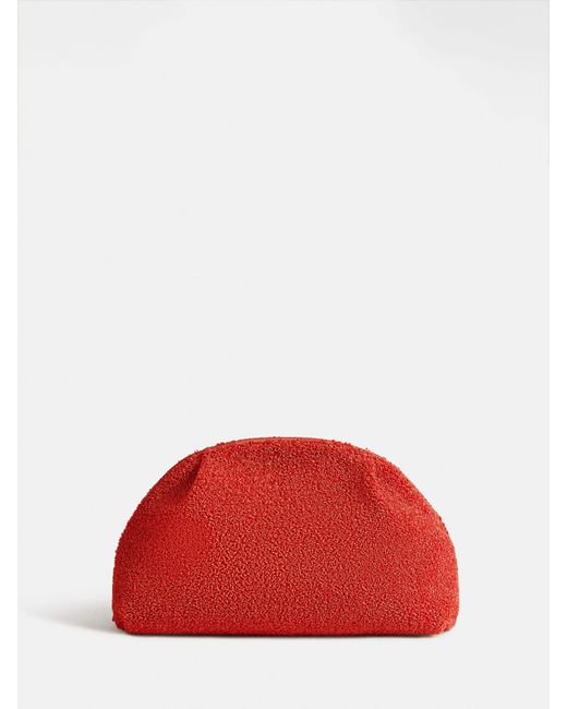 Reformation Red Molly Maude Clutch
