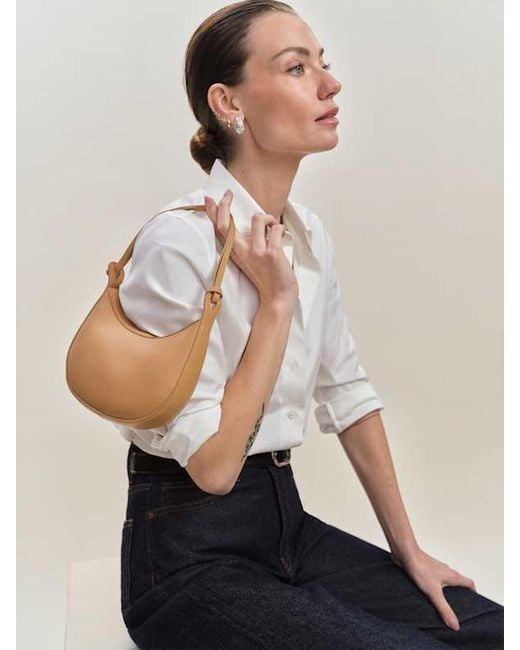 Reformation Natural Mini Rosetta Shoulder Bag